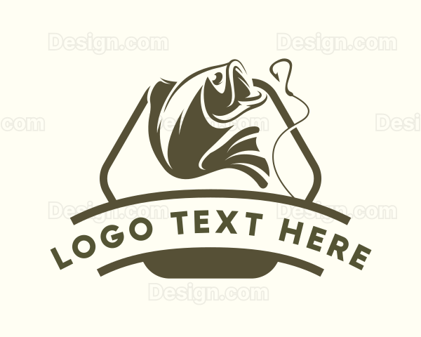 Fish Hook Seafood Logo