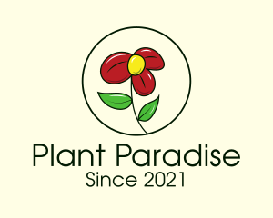 Daisy Flower Plant logo design