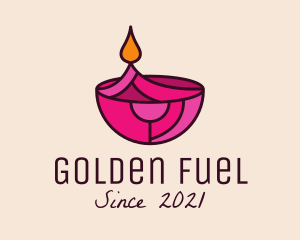 Oil Lamp Wellness  logo design