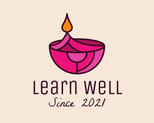 Oil Lamp Wellness  logo design