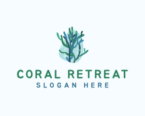 Marine Seaweed Plant  logo