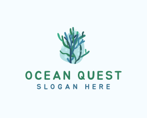 Marine Seaweed Plant  logo