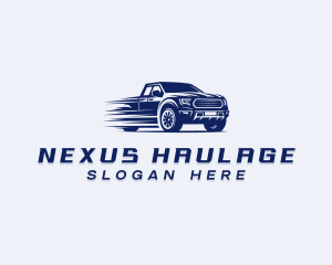 Fast Pickup Truck logo design