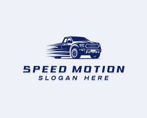 Fast Pickup Truck logo design