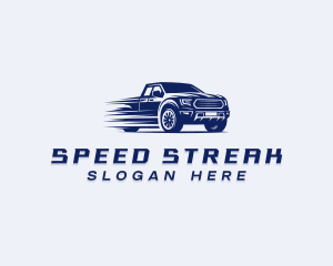 Fast Pickup Truck logo design