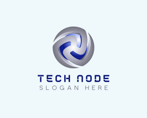 Tech Cryptocurrency App logo design