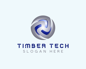 Tech Cryptocurrency App logo design