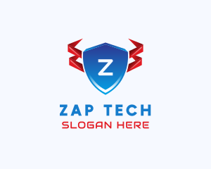 Tech Shield Security logo design