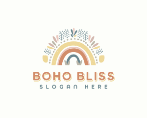 Boho Rainbow Childcare logo