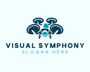 Quadcopter Videographer Drone logo