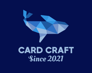 Blue Whale Papercraft logo design