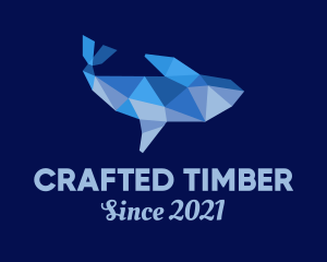 Blue Whale Papercraft logo design