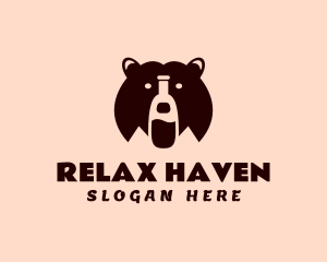 Bear Beverage Bottle Logo