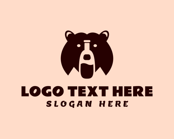 Bear Beverage Bottle logo