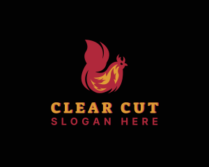 Chicken Flame Cooking Logo