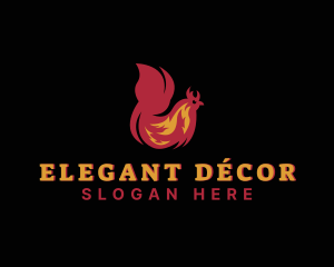 Chicken Flame Cooking Logo