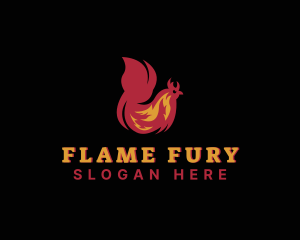 Chicken Flame Cooking logo design