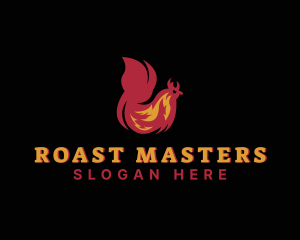 Chicken Flame Cooking logo design