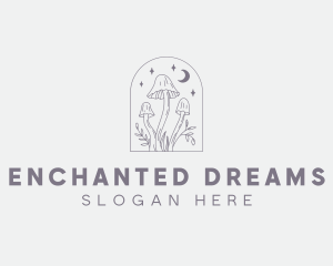 Magical Mushroom Plant logo design