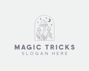 Magical Mushroom Plant logo design