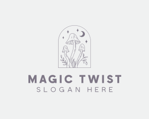 Magical Mushroom Plant logo design