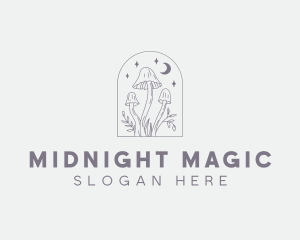 Magical Mushroom Plant logo design