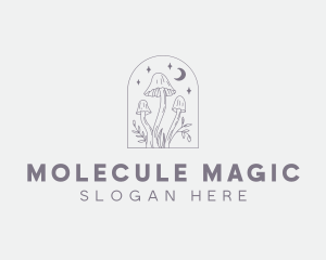 Magical Mushroom Plant logo design