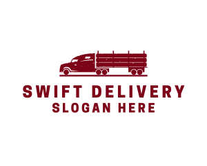 Vintage Delivery Truck  logo design