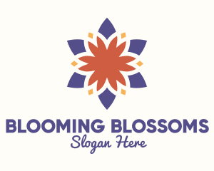 Colorful Floral Blossom logo design