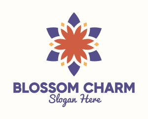 Colorful Floral Blossom logo design