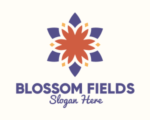 Colorful Floral Blossom logo design