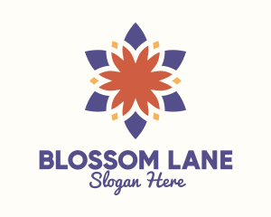 Colorful Floral Blossom logo design