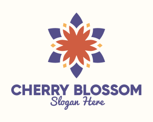 Colorful Floral Blossom logo design