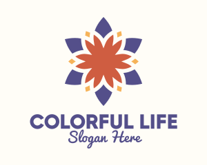 Colorful Floral Blossom logo design