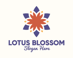 Colorful Floral Blossom logo design