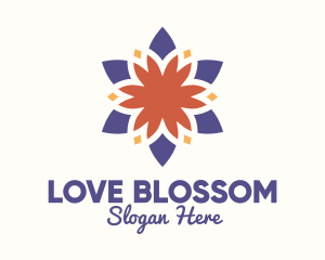 Colorful Floral Blossom logo design