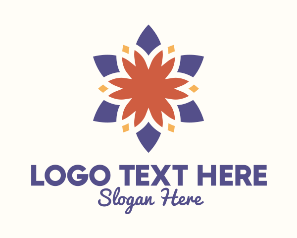 Colorful Floral Blossom logo