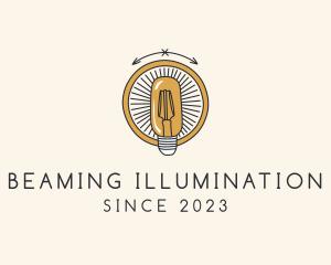 Light Bulb Lamp logo design