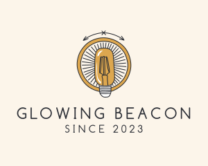 Light Bulb Lamp logo design