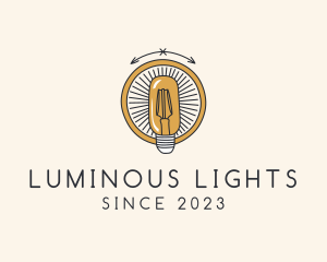 Light Bulb Lamp logo design