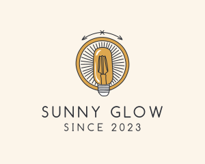 Light Bulb Lamp logo design