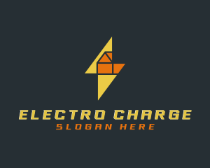 Electrician Voltage Lightning logo design