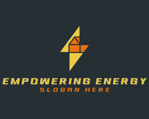 Electrician Voltage Lightning logo design