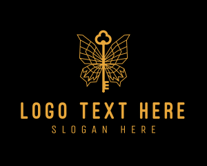 Golden Luxe Butterfly Key logo