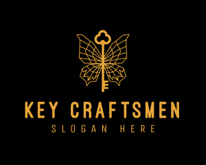 Golden Luxe Butterfly Key logo