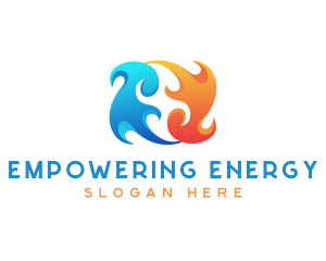 Fire Fuel Sustainable Energy logo design