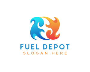 Fire Fuel Sustainable Energy logo design