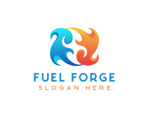Fire Fuel Sustainable Energy logo design