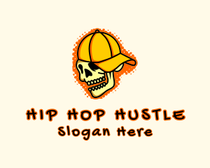 Skull Cap Graffiti logo design