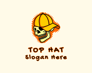 Skull Cap Graffiti logo design